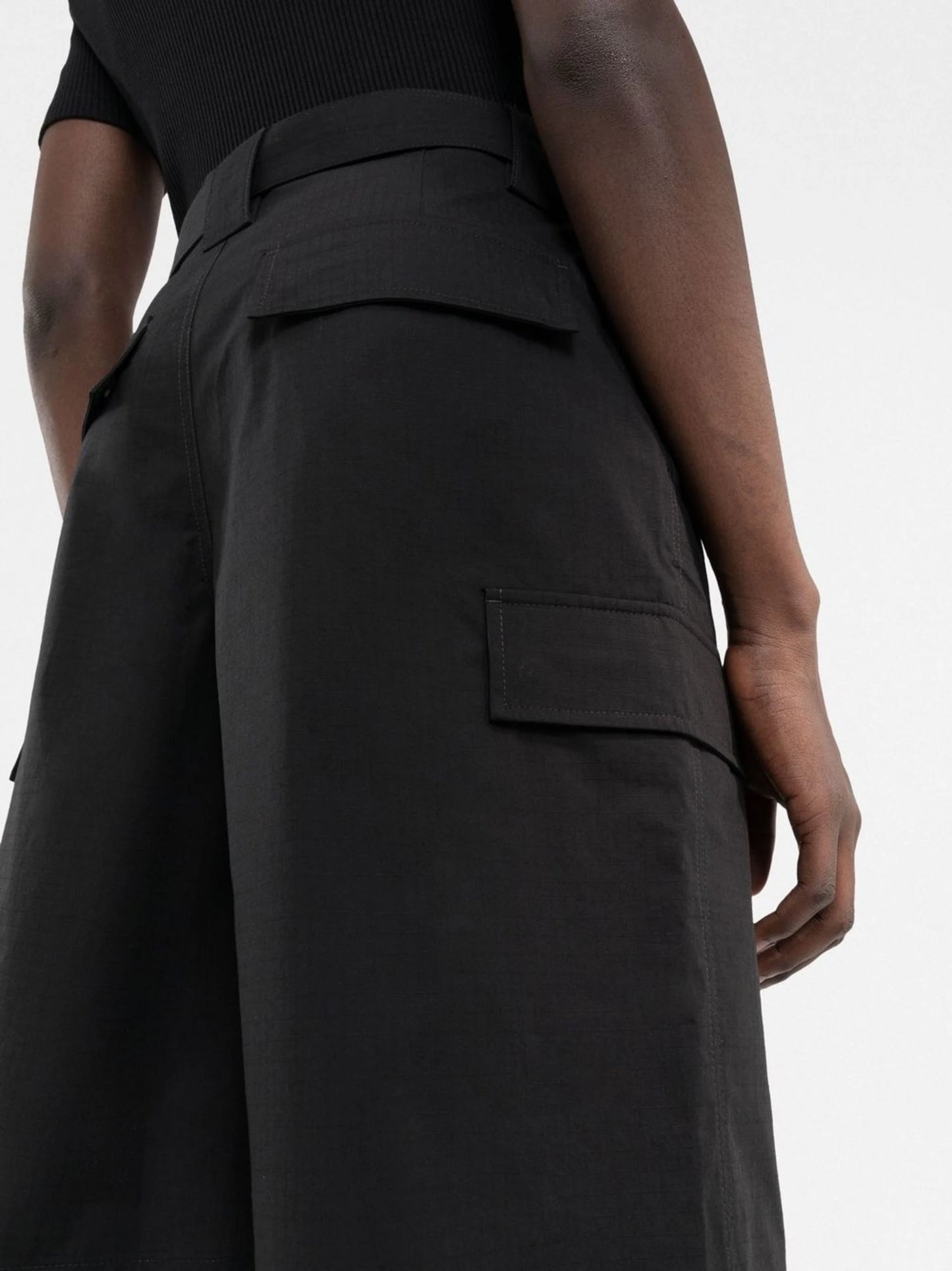 BUCKLE CARGO SHORTS BLACK NO COLOR