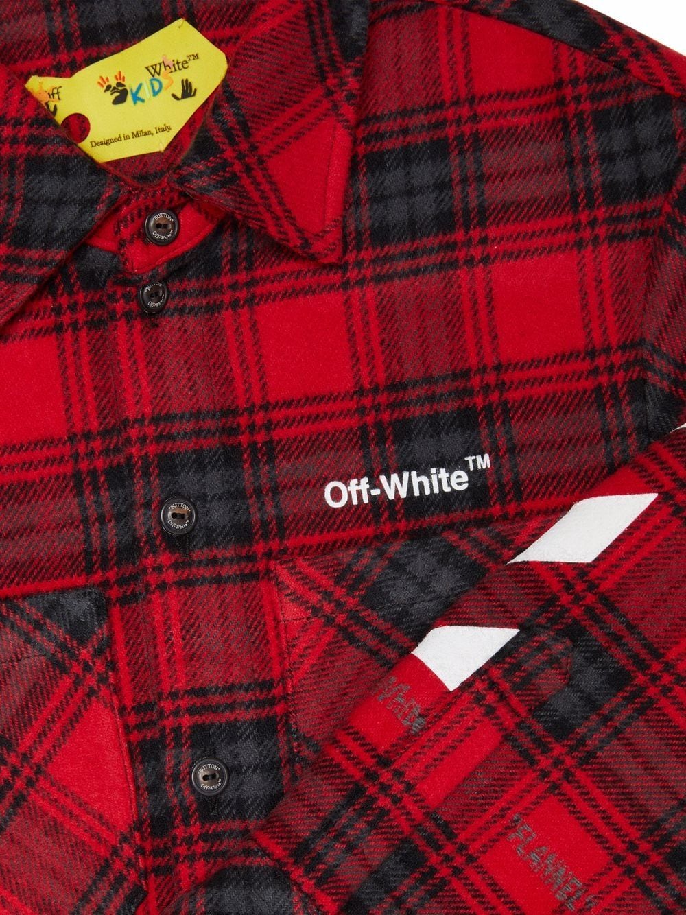 CHECK FLANNEL SHIRT RED WHITE