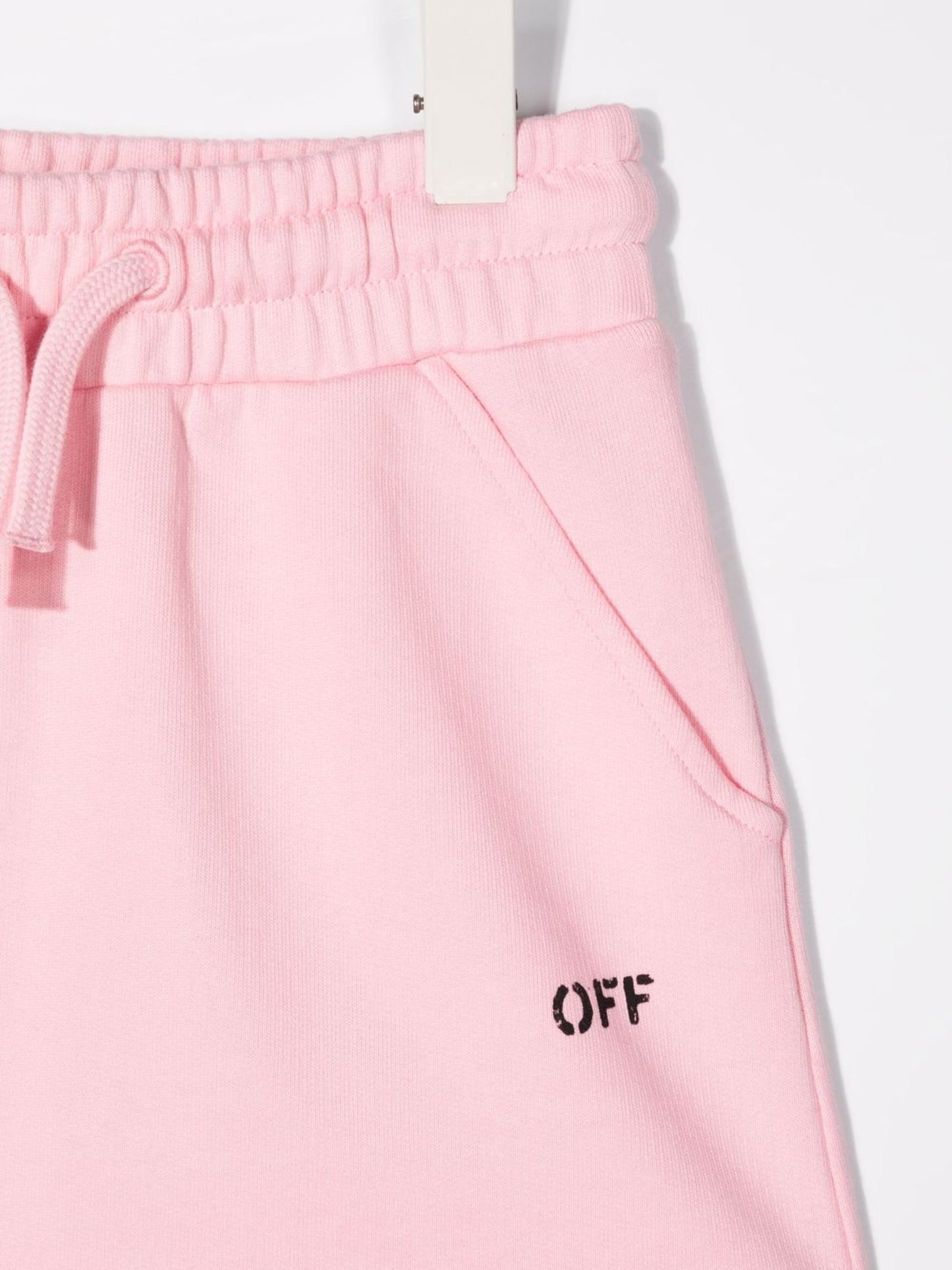 OFF STAMP SWEAT SKIRT PINK BLACK