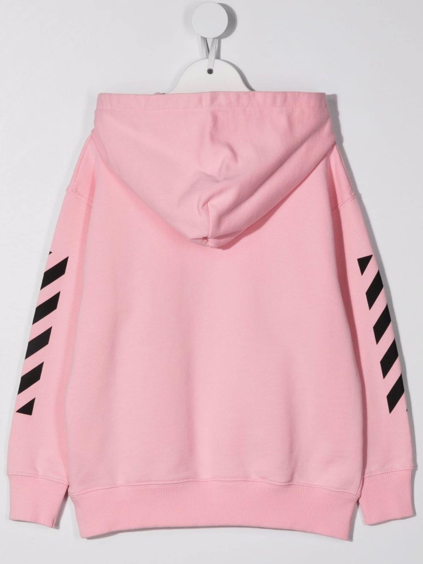 OFF STAMP HOODIE PINK BLACK