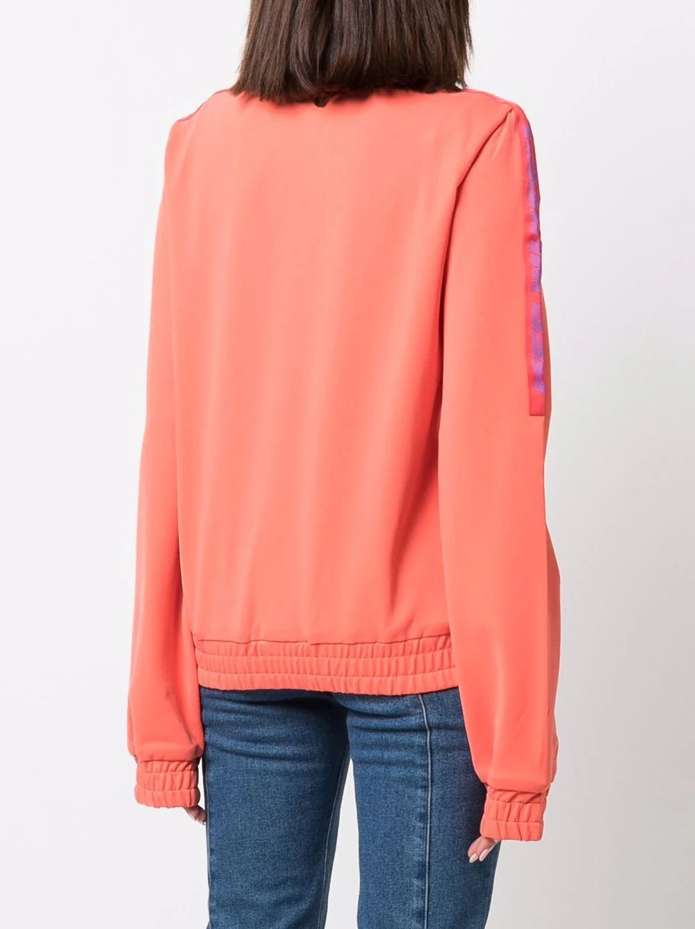 ATHL LOGO BAND TRACK JACKET CORAL RED NO COLOR