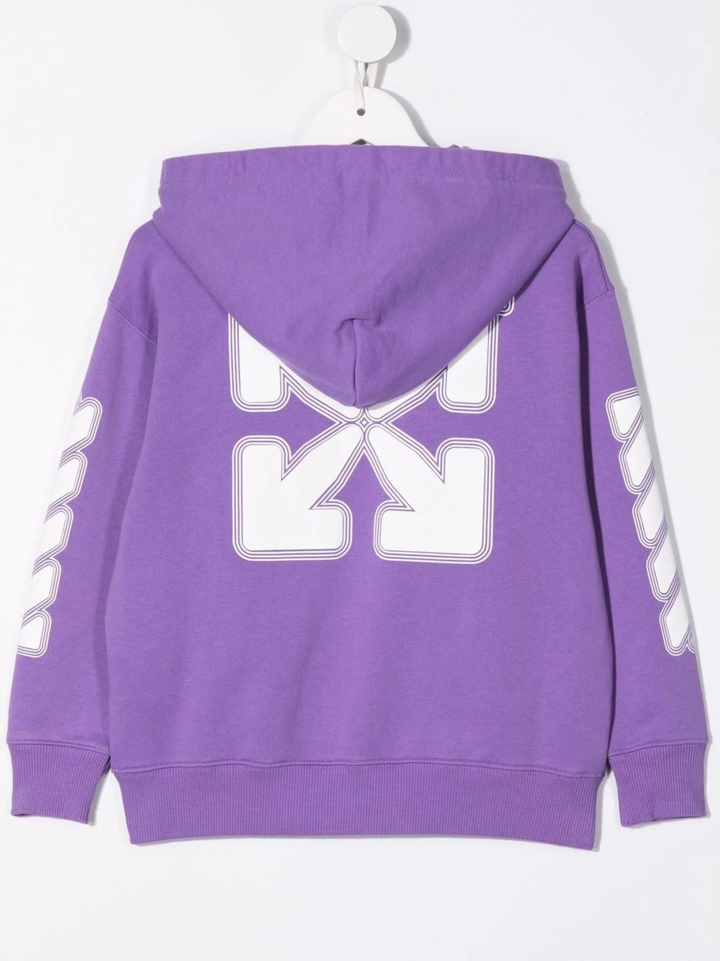 GLOW IN THE DARK HOODIE ZIP PURPLE WHITE
