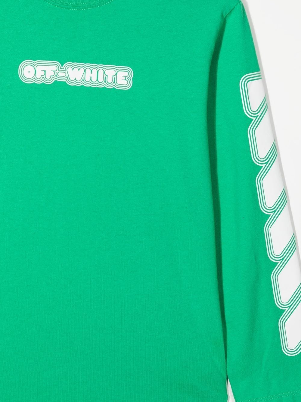 OFF GLOW IN THE DARK TEE L/S GREEN WHITE