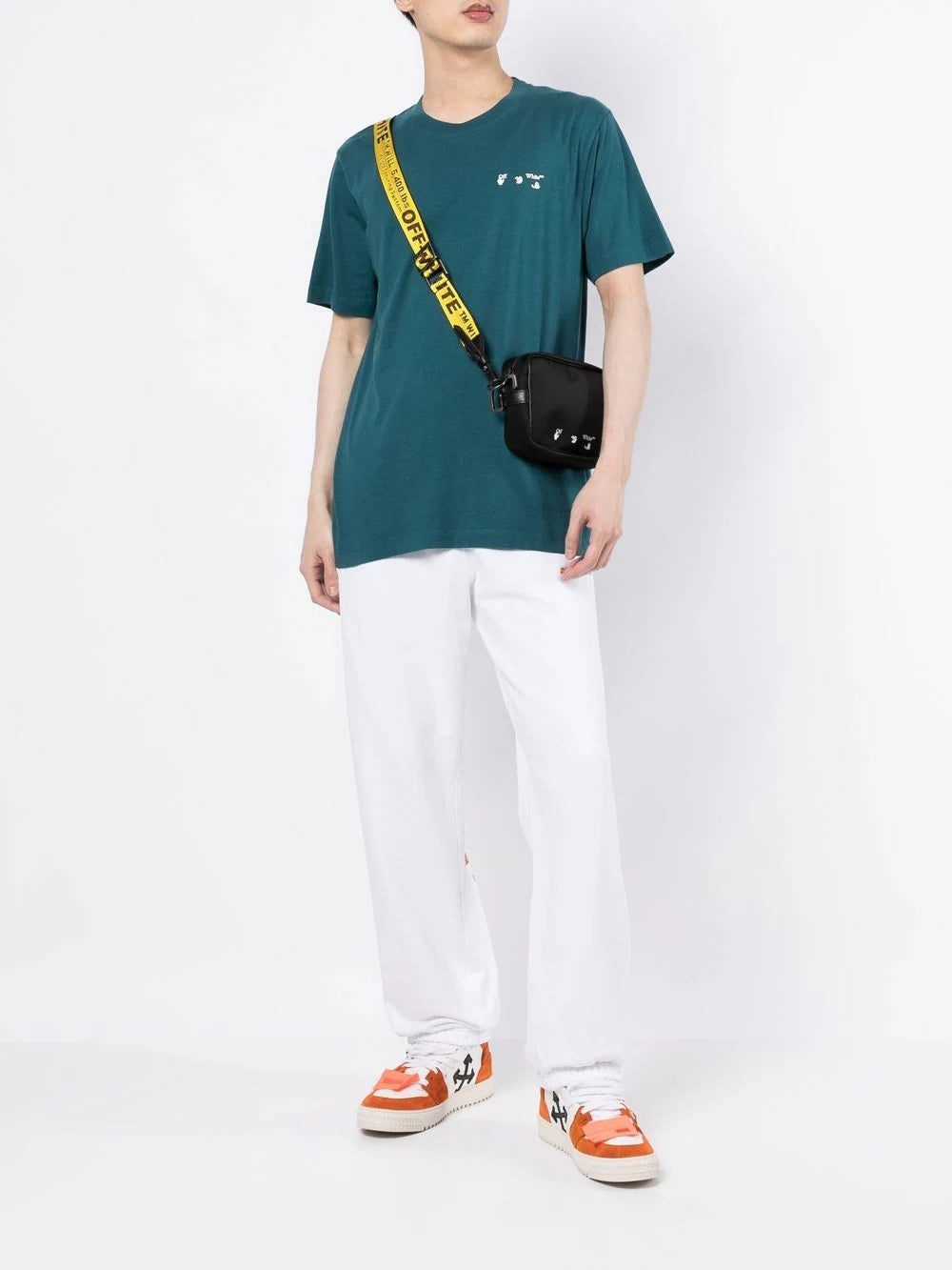 ORANGE METAL ARRO SLIM SWEATP WHITE ORANGE