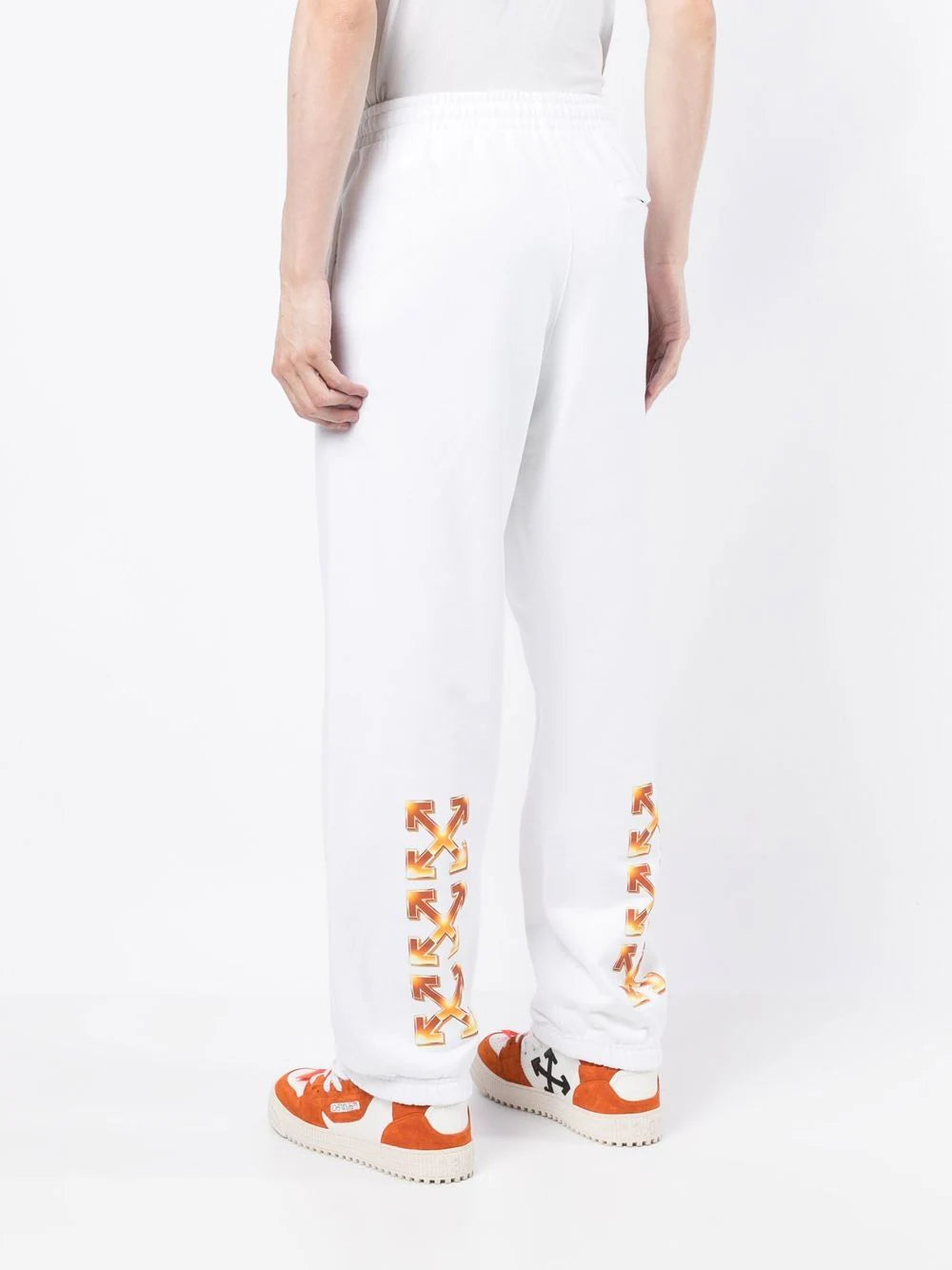 ORANGE METAL ARRO SLIM SWEATP WHITE ORANGE