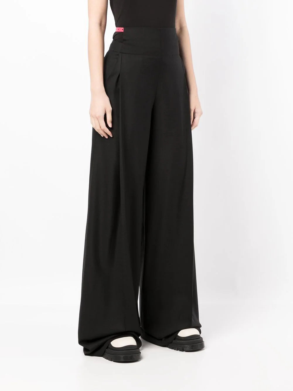 LACES LIGHT WO HIGH W PANT BLACK NO COLOR
