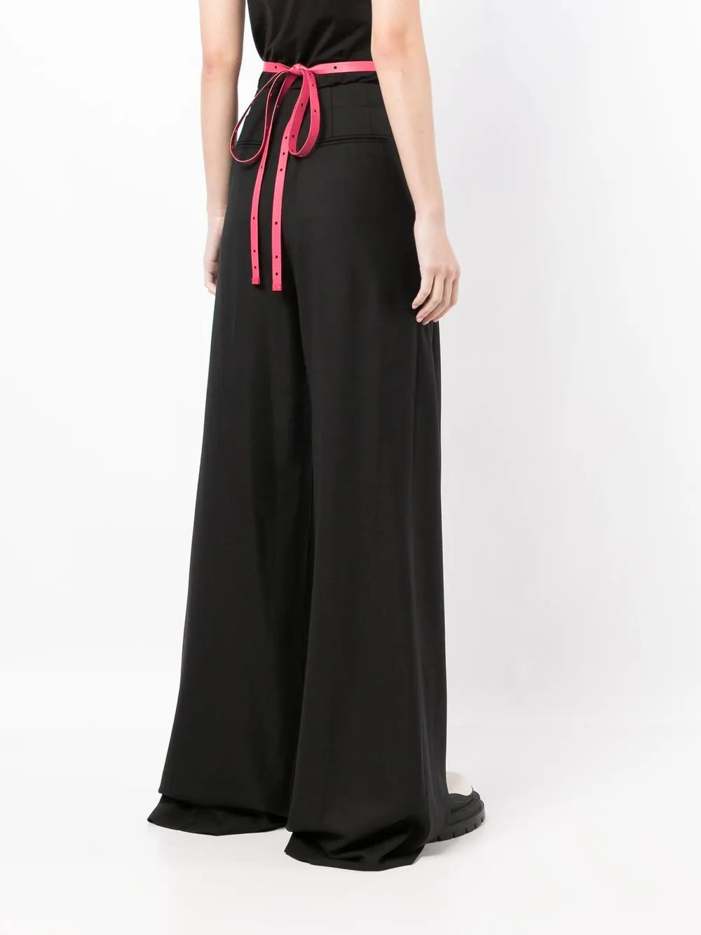LACES LIGHT WO HIGH W PANT BLACK NO COLOR