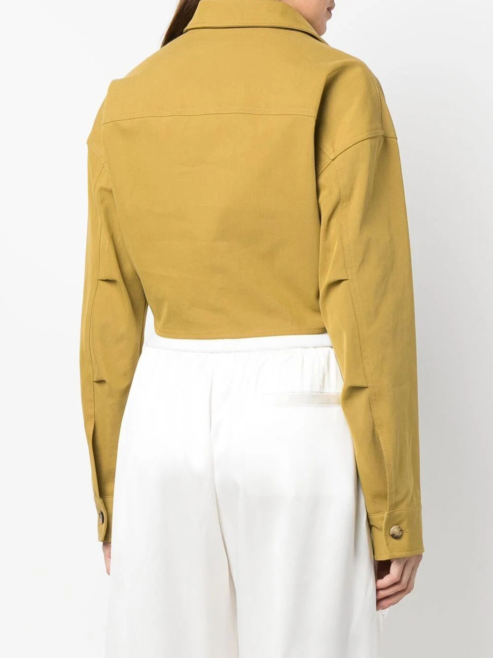 CO TWIST CROP CARGO SHIRT FOREST GREEN NO COLOR