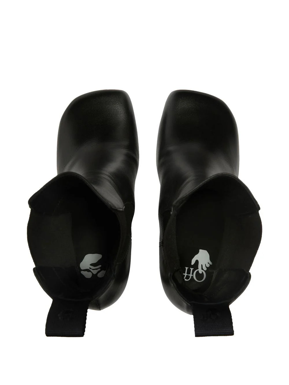 CALF SPONGE HIGH CHELSEABOOT BLACK BLACK