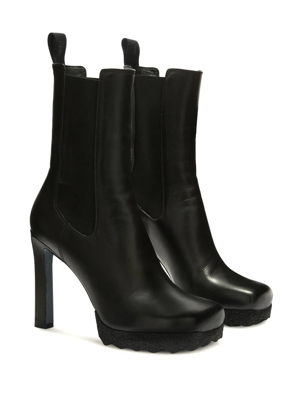 CALF SPONGE HIGH CHELSEABOOT BLACK BLACK