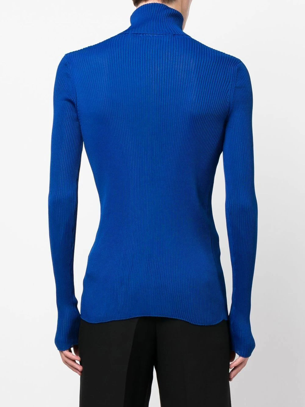 HELVET FINE KNIT RIB TURTLNEC PEACOCK PEACOCK