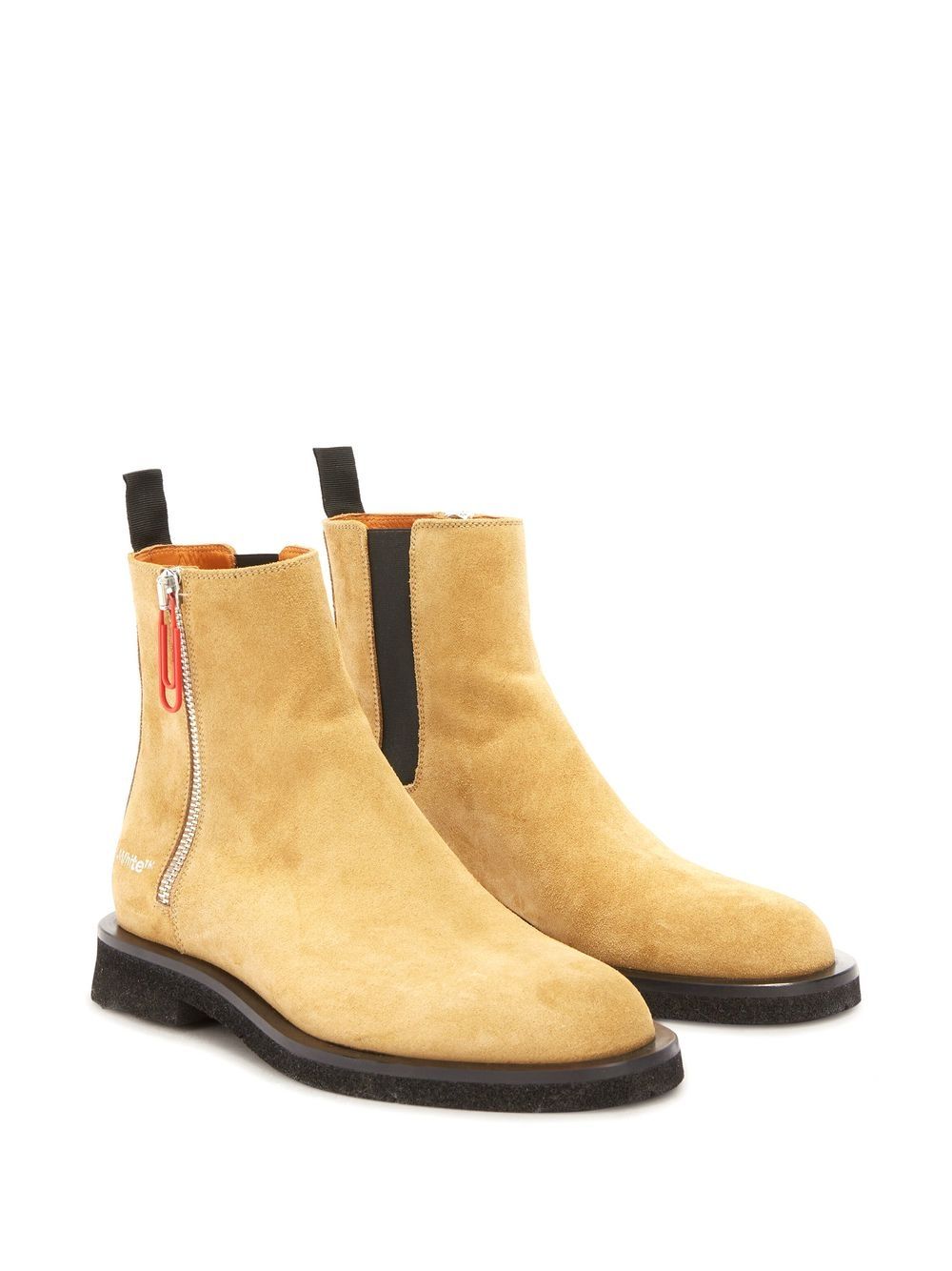SUEDE SPONGESOLE ANKLE BOOT BONE BONE
