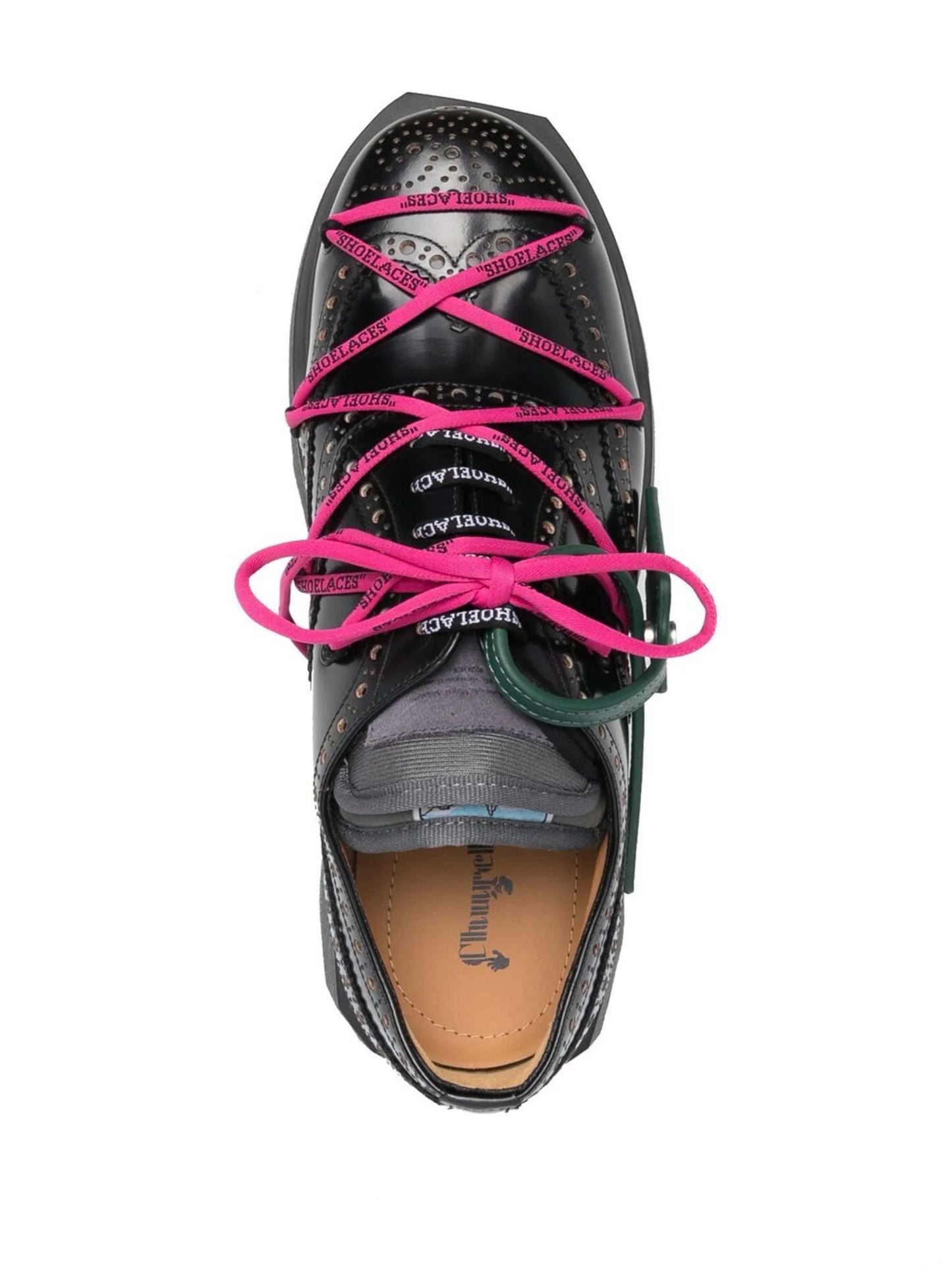 CHURCHS X OW BURWOOD 2 BLACK GREEN FUCHSIA FLUO
