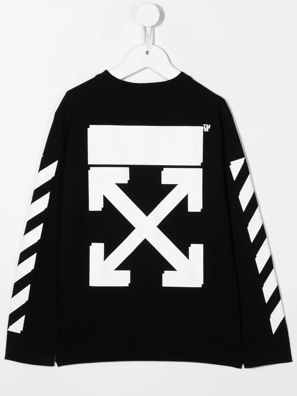 RUBBER ARROW TEE L/S BLACK WHITE