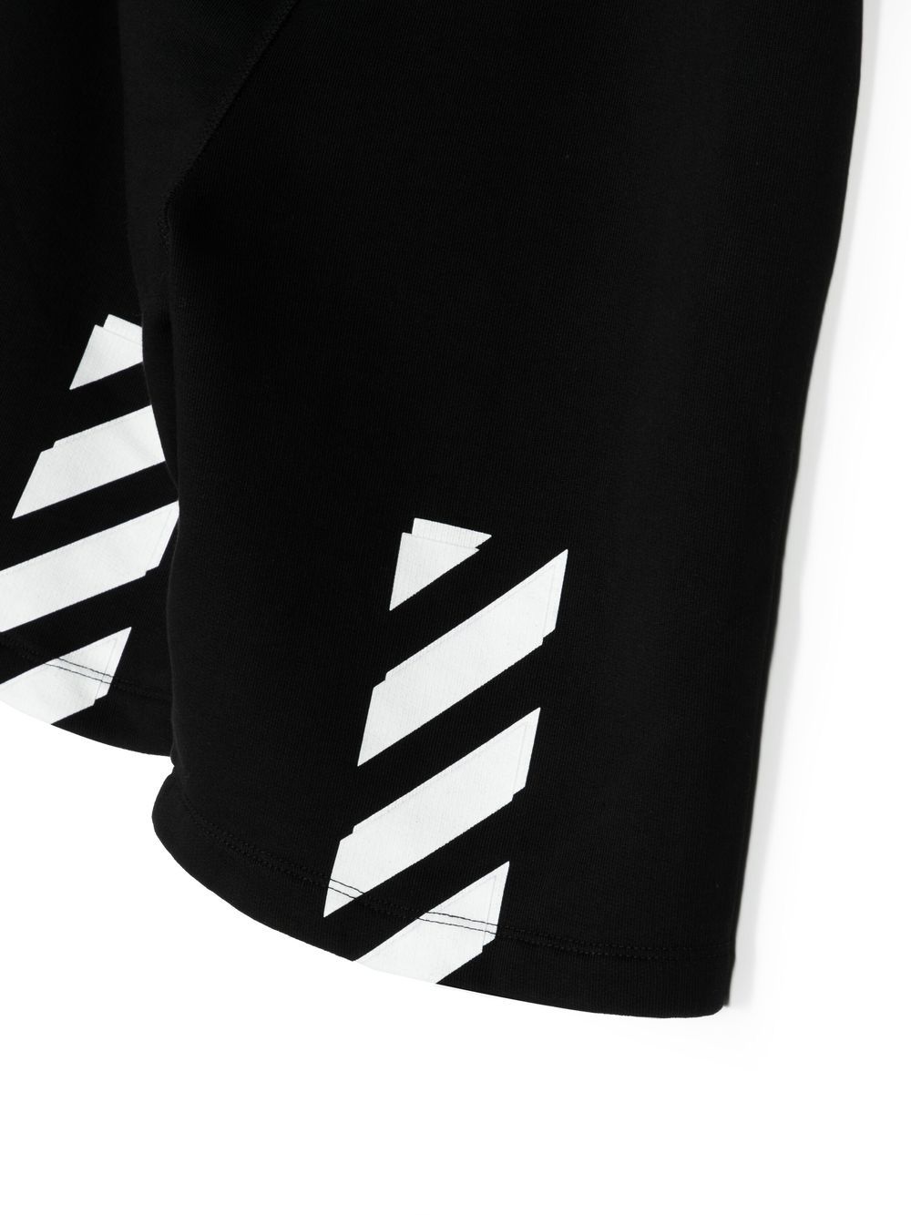RUBBER ARROW SWEATSHORT BLACK WHITE