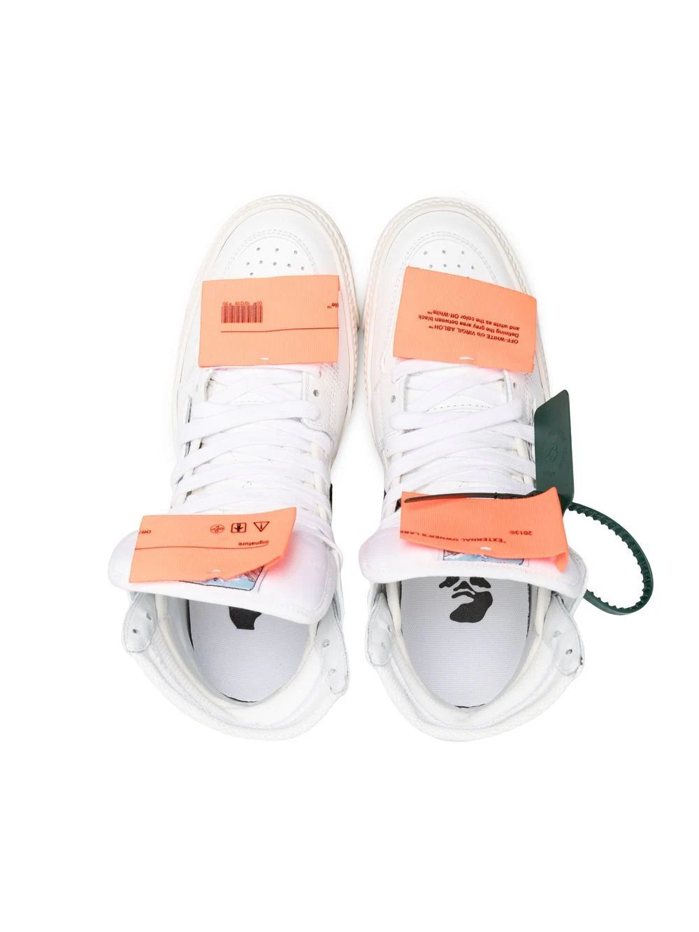 3.0 OFF COURT LEATHER WHITE ORANGE