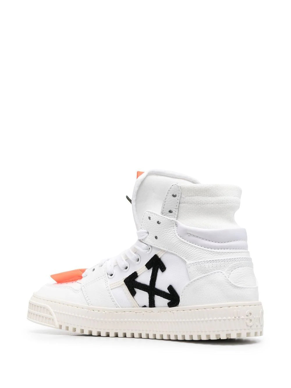 3.0 OFF COURT LEATHER WHITE ORANGE