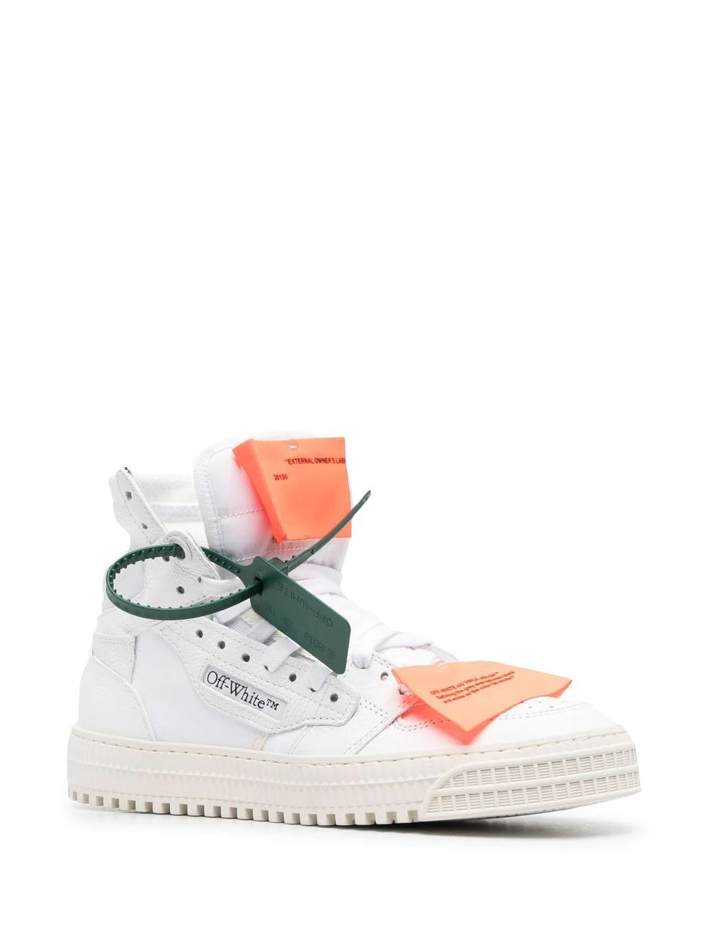 3.0 OFF COURT LEATHER WHITE ORANGE