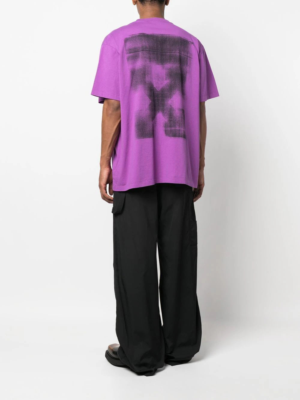 JUMBO ARROW OVER S/S TEE ORCHID BLACK