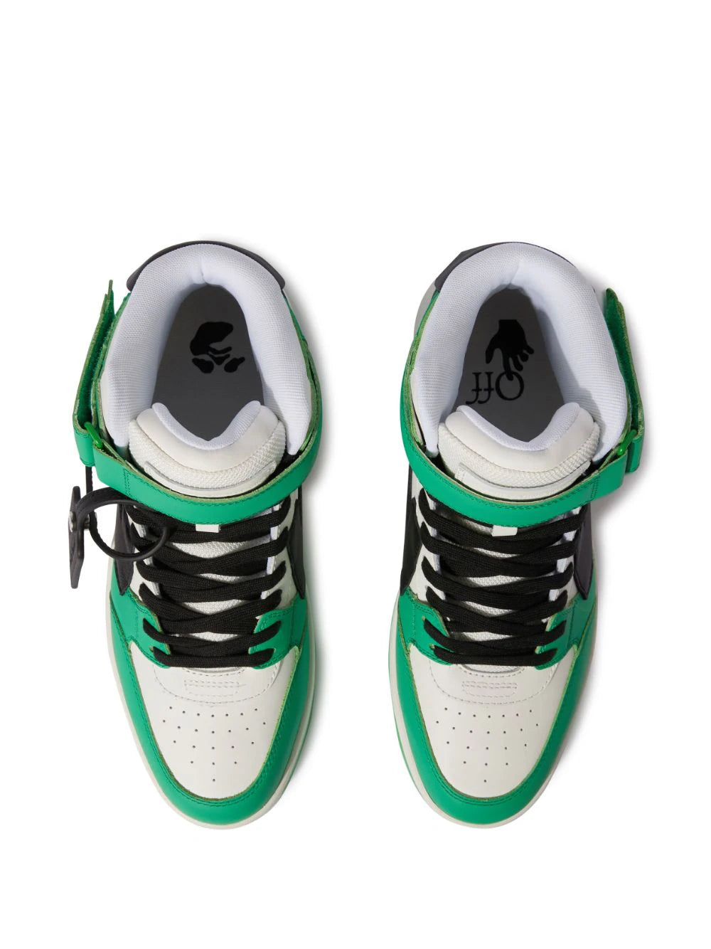 OUT OF OFFICE MID TOP LEA GREEN BLACK