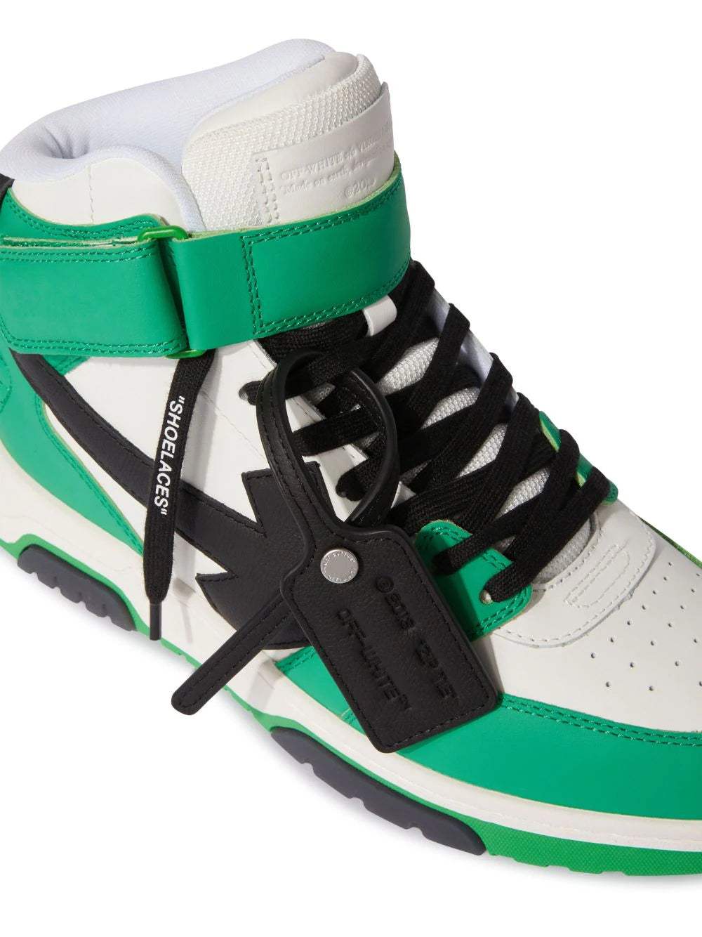 OUT OF OFFICE MID TOP LEA GREEN BLACK