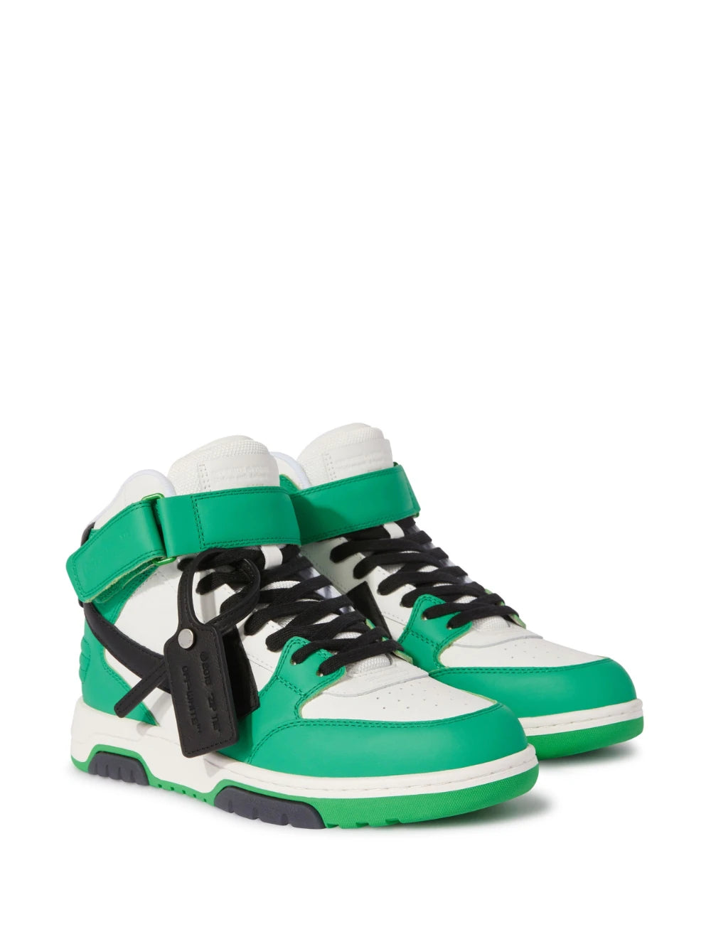 OUT OF OFFICE MID TOP LEA GREEN BLACK