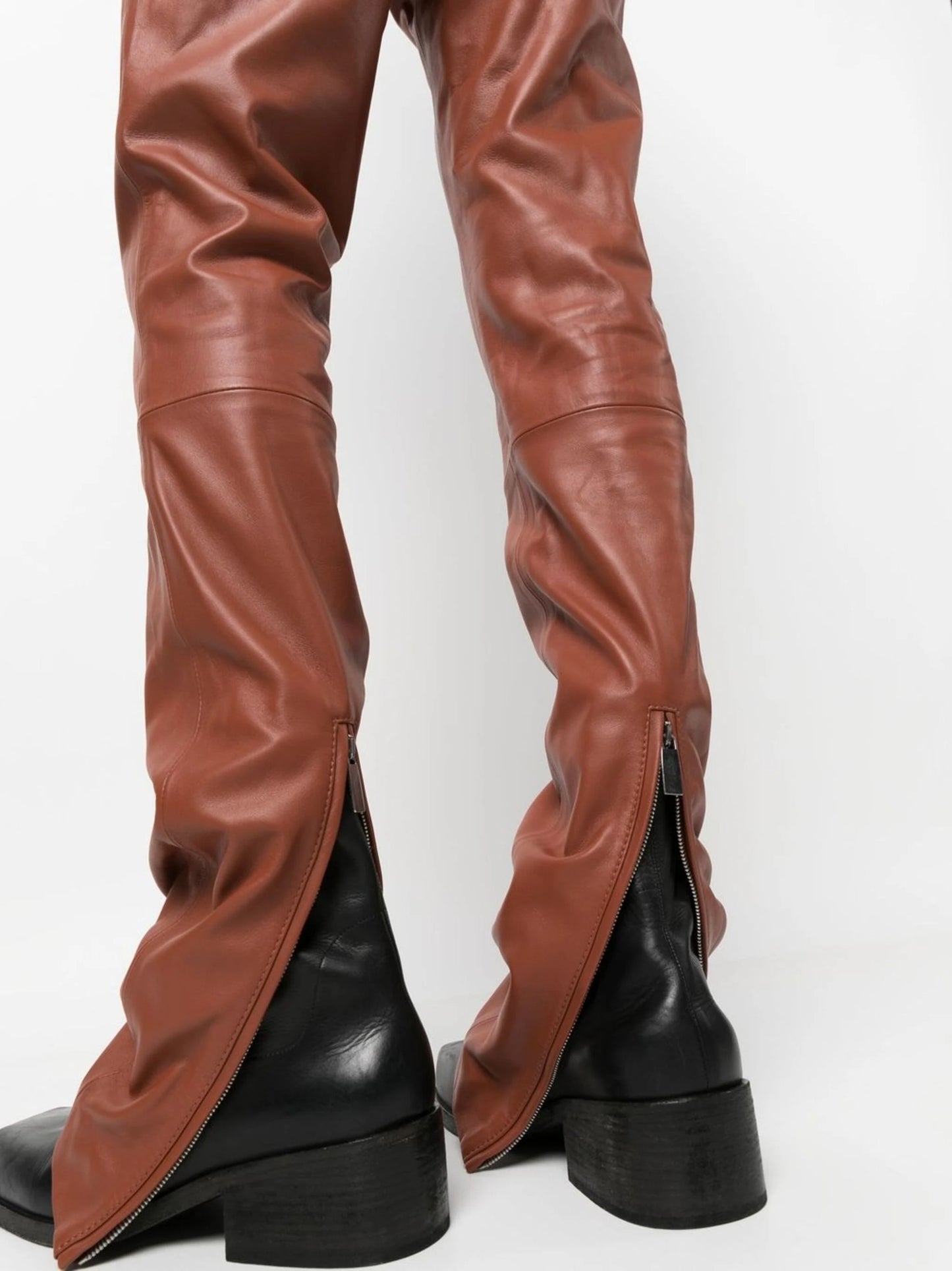 BELTED LEA SUPER SKINNY PANT TERRACOTTA NO COLOR