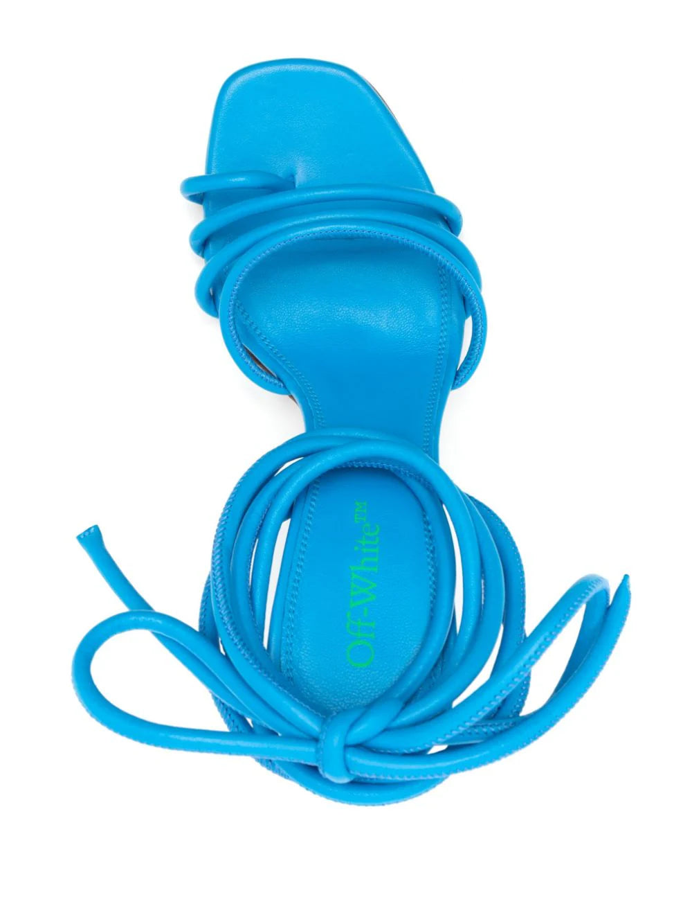 PLEXI LACEUP NAPPA HIGHSANDAL BLUE GREEN