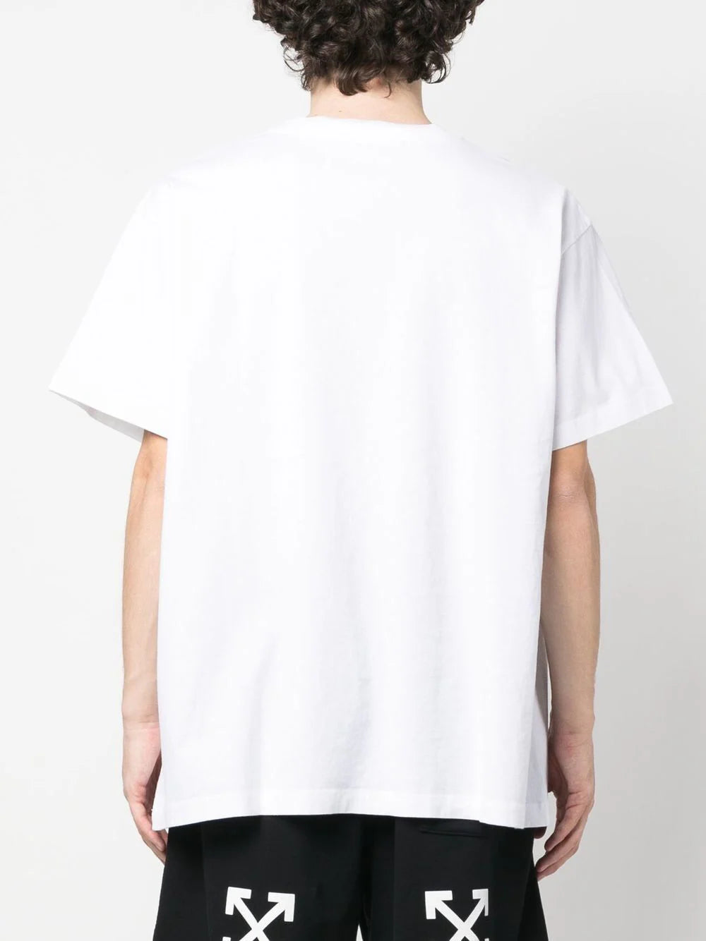 SPIRAL OPP OVER S/S TEE WHITE BLACK