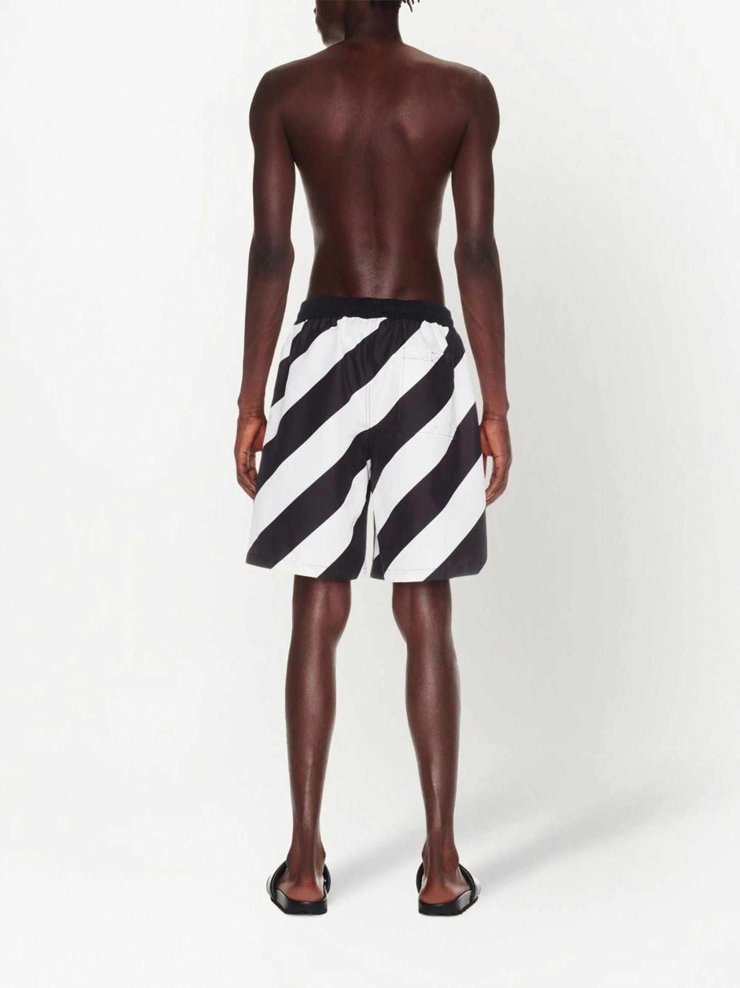 DIAG SURFER SWIMSHORTS BLACK WHITE