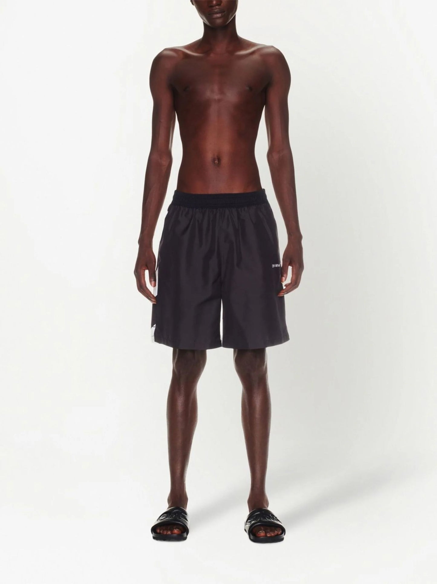 DIAG SURFER SWIMSHORTS BLACK WHITE