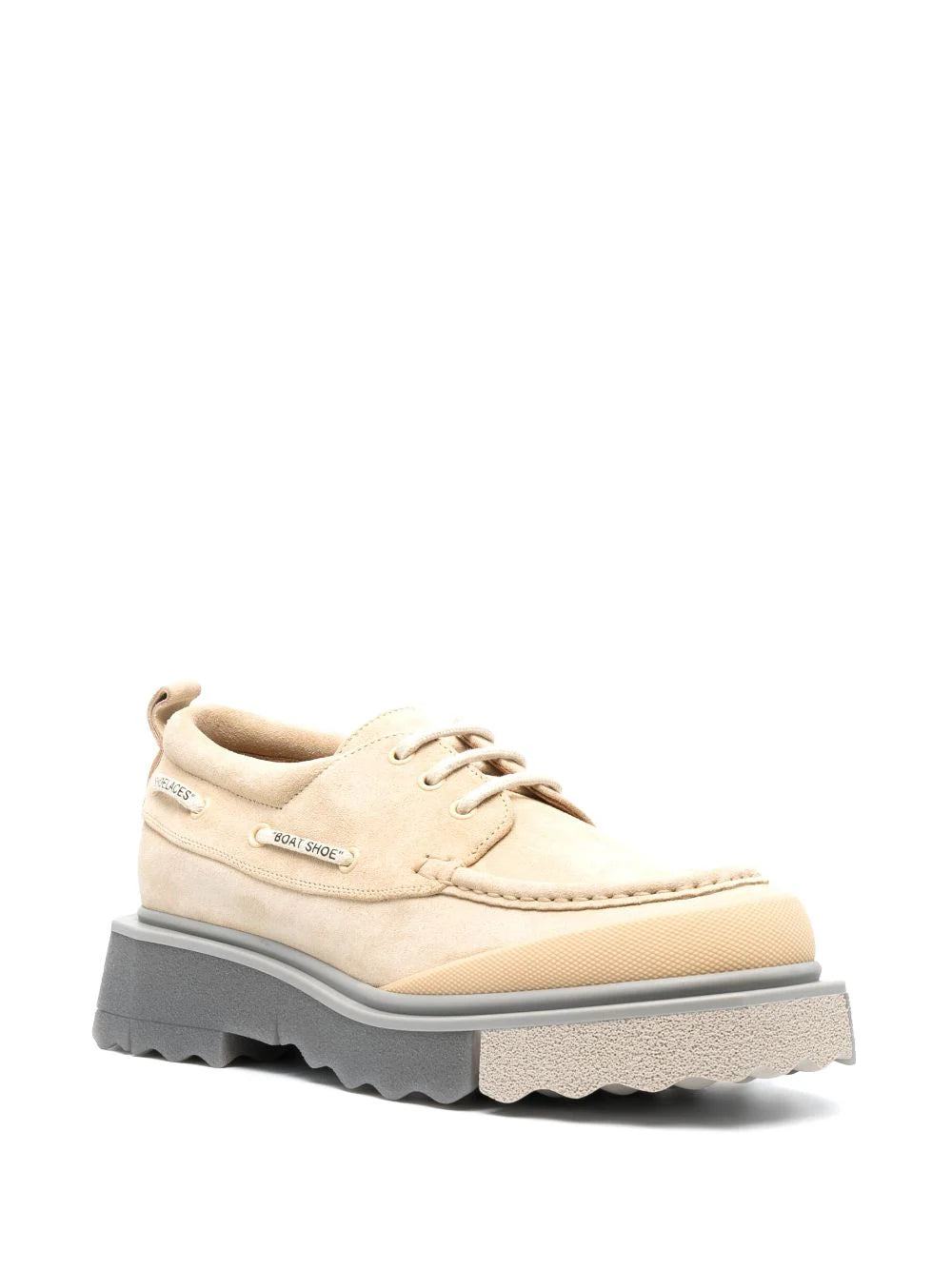 SPONGE SUEDE BOATSHOE BEIGE BEIGE