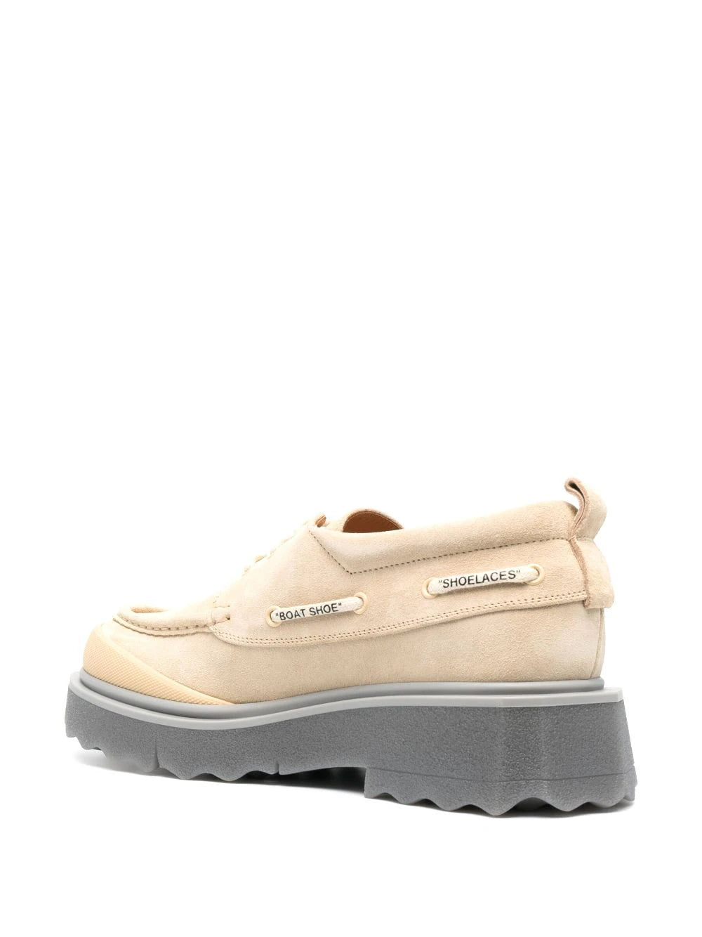 SPONGE SUEDE BOATSHOE BEIGE BEIGE