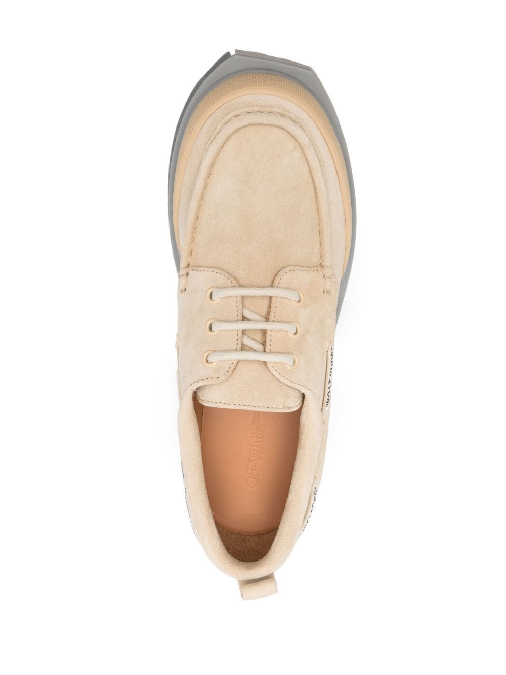 SPONGE SUEDE BOATSHOE BEIGE BEIGE