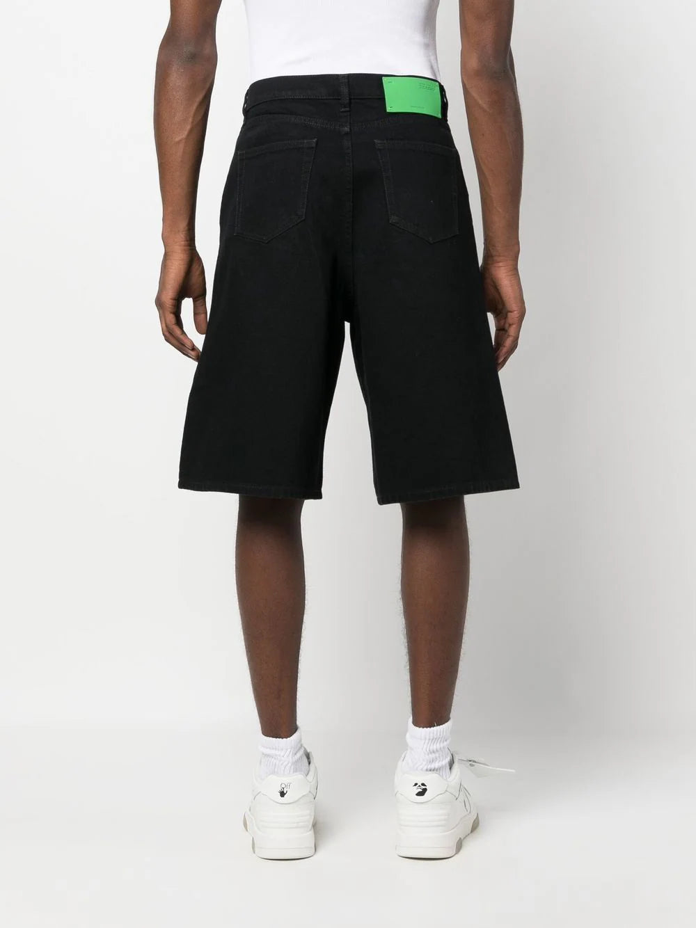 VARS PATCH DENIM SHORTS BLACK BLUE