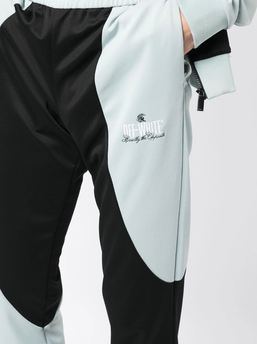 ORGANIC BLOCK ACET TRACKPANT ICE WHITE