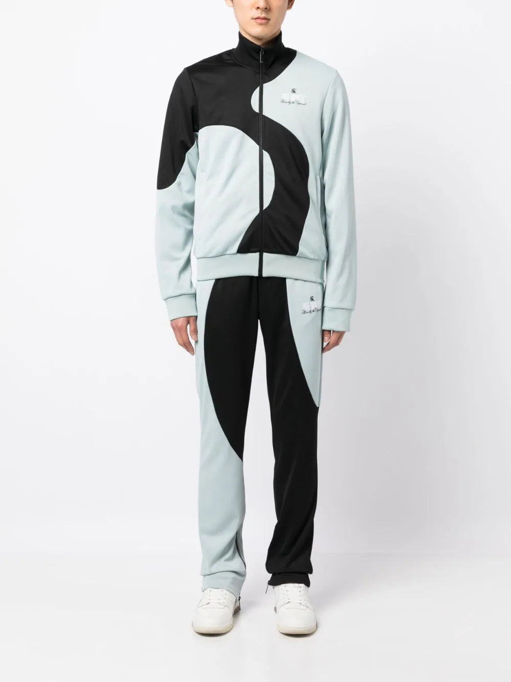 ORGANIC BLOCK ACET TRACKPANT ICE WHITE