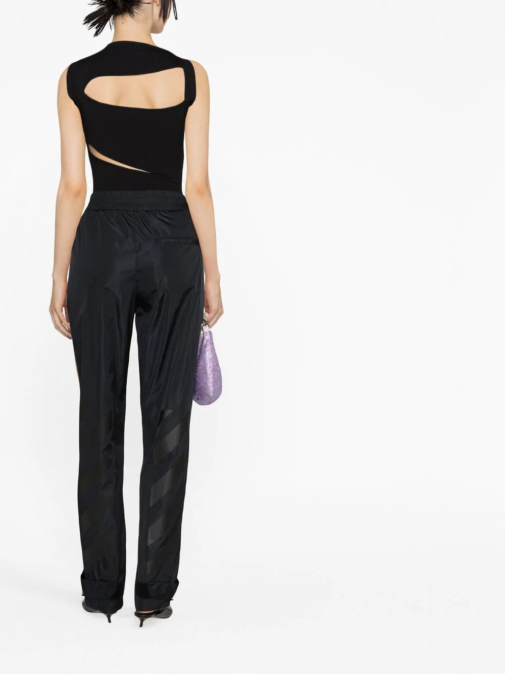 DIAG TRACKPANT BLACK BLACK