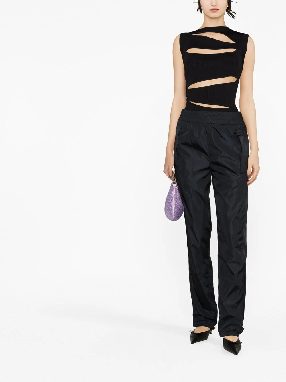 DIAG TRACKPANT BLACK BLACK