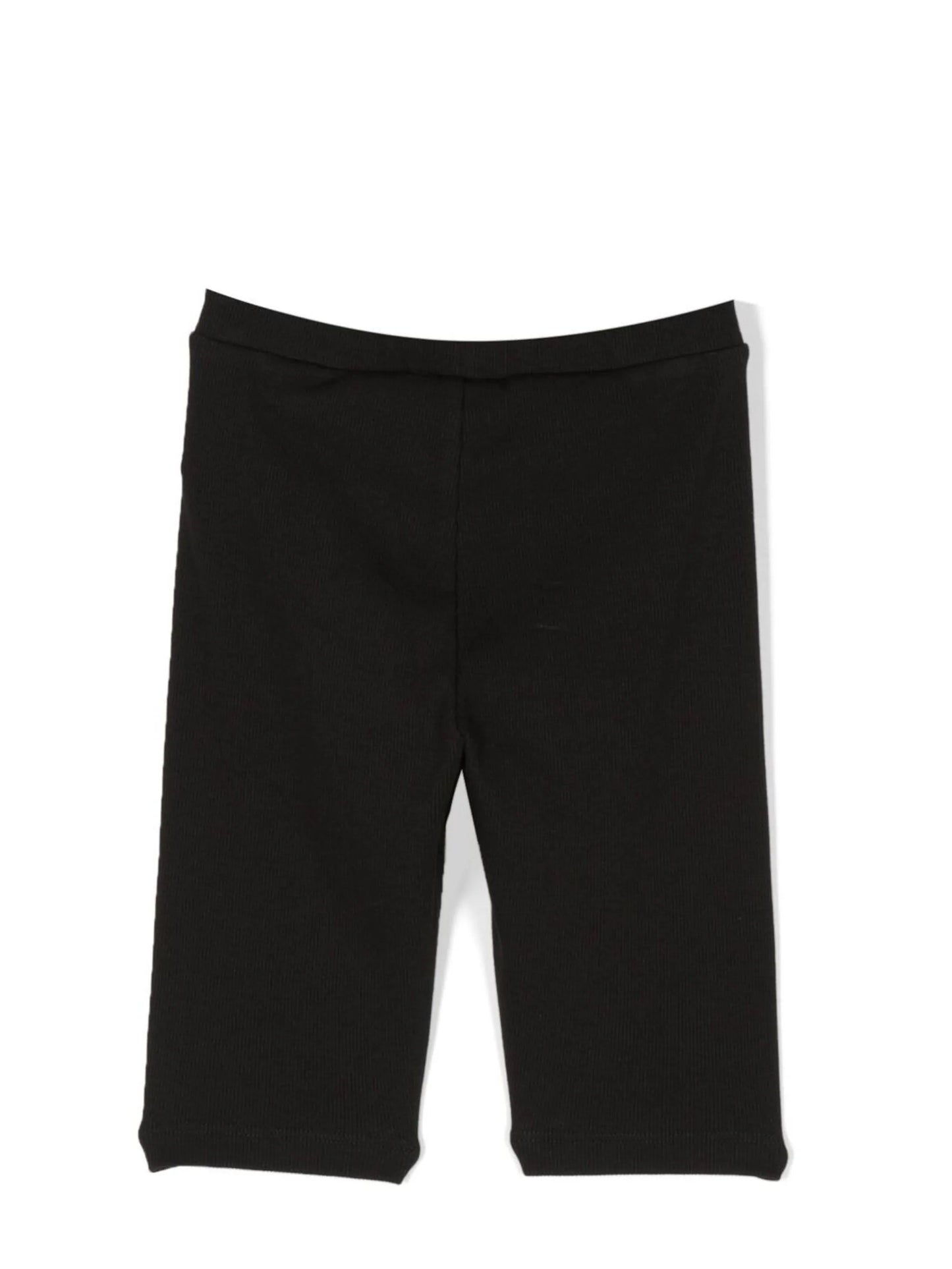 OFF STAMP RIB LEGGINGS SHORT BLACK WHITE