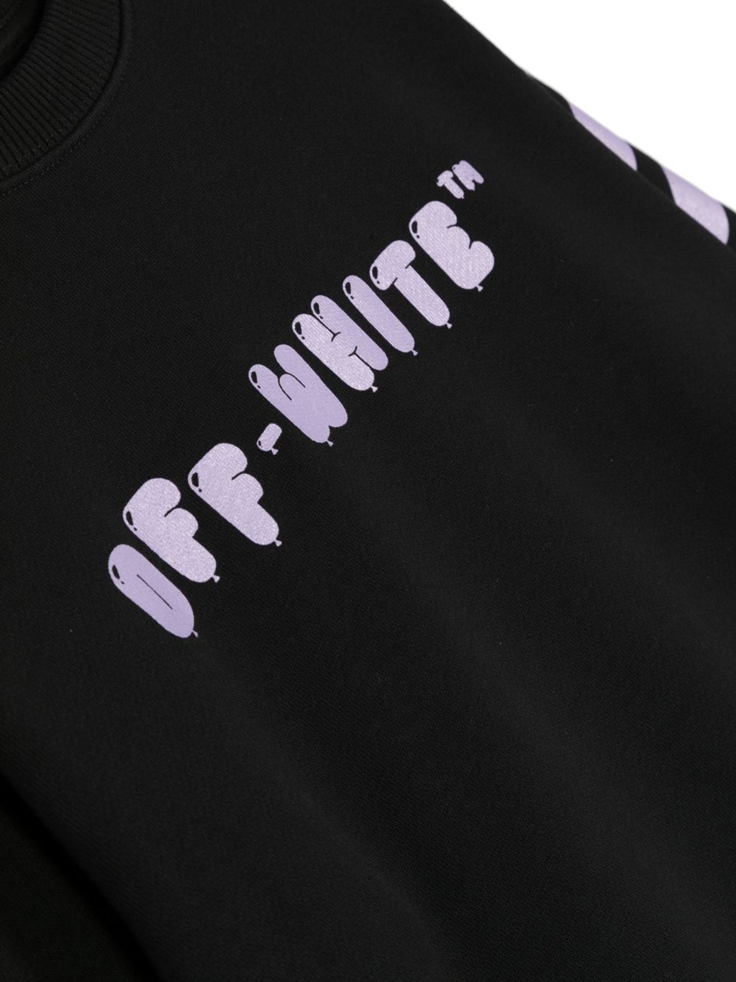 BALLOONS CREWNECK BLACK LILAC