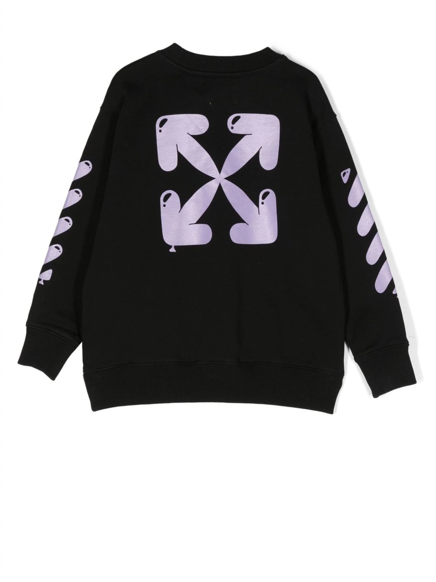 BALLOONS CREWNECK BLACK LILAC