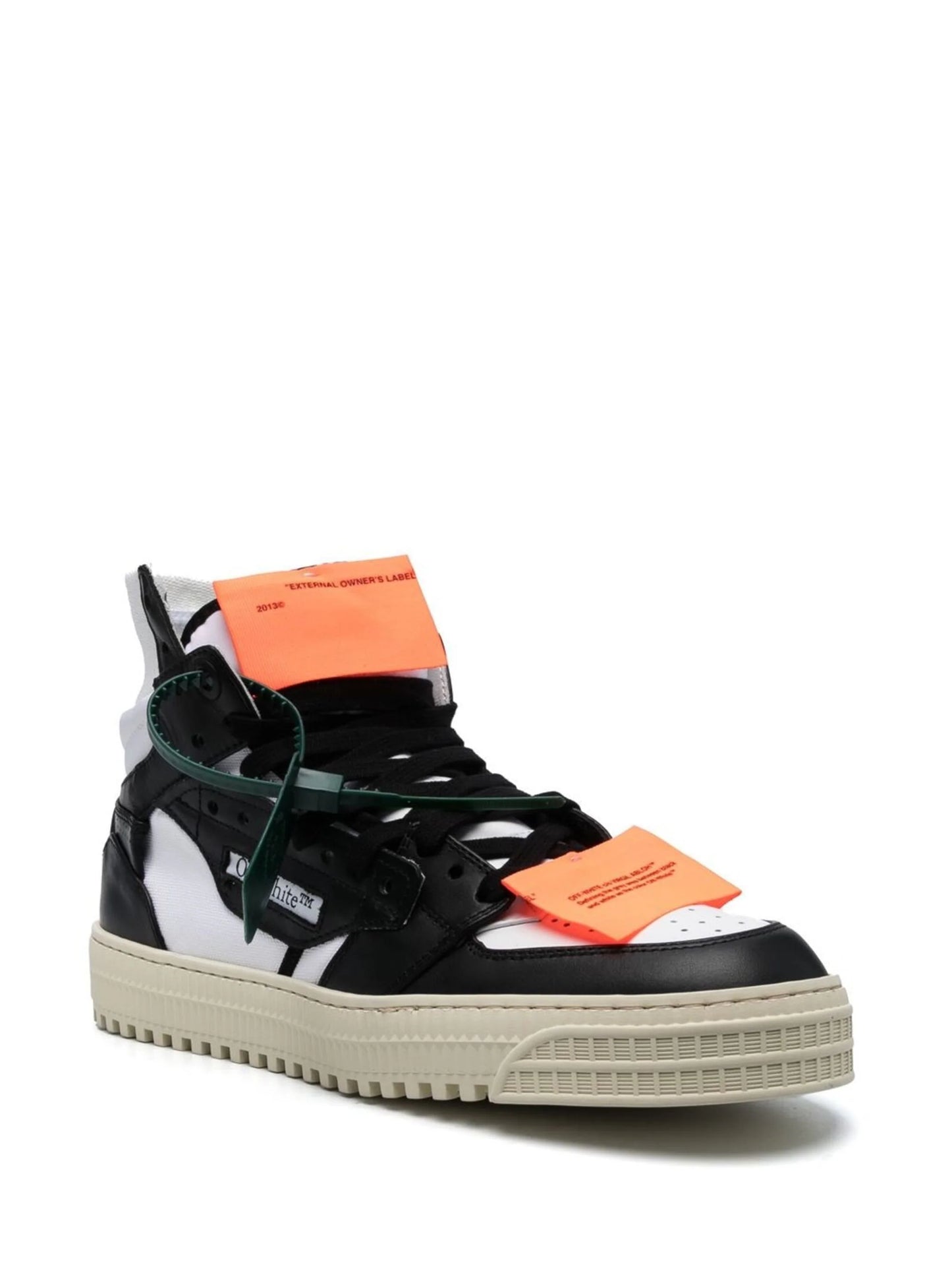 3.0 OFF COURT LEATHER WHITE BLACK