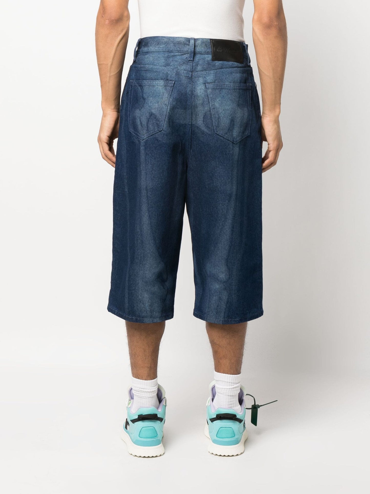 BODY SCAN DENIM SHORTS BLUE NO COLOR
