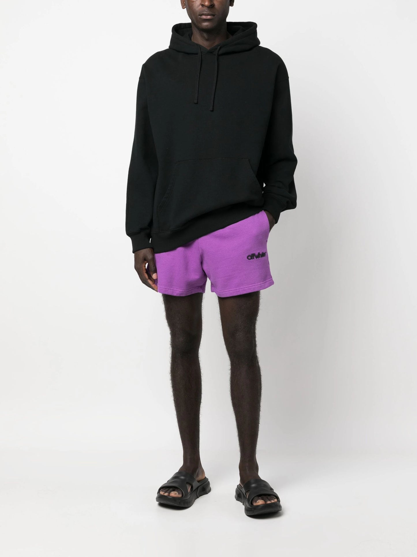 CHUNKY LOGO SUMMER SWEATSHORT ORCHID BLACK