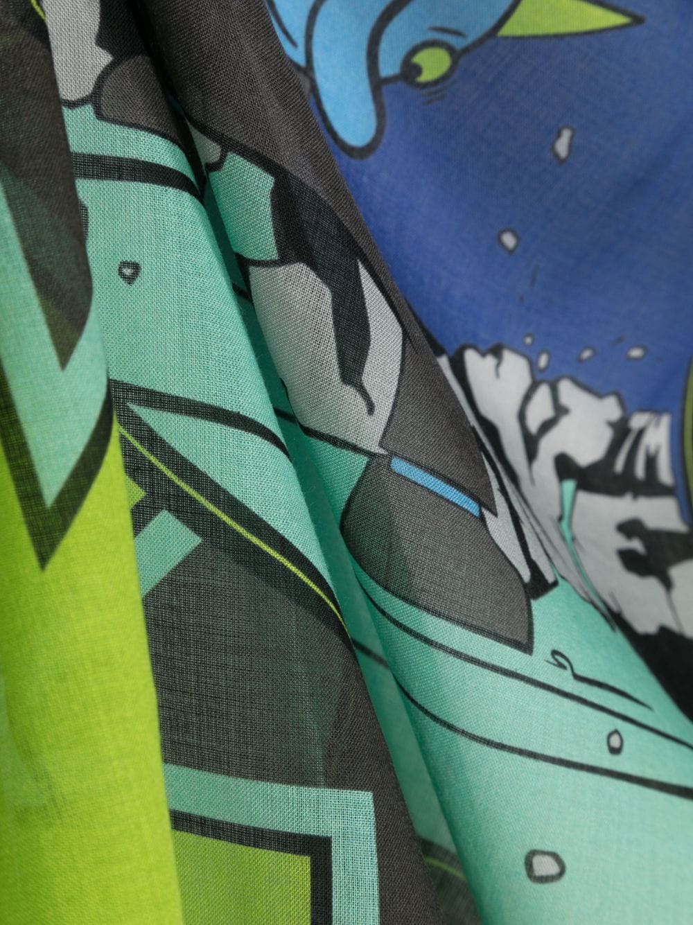 VARSITY HAMMER BANDANA BLACK GREEN FLUO