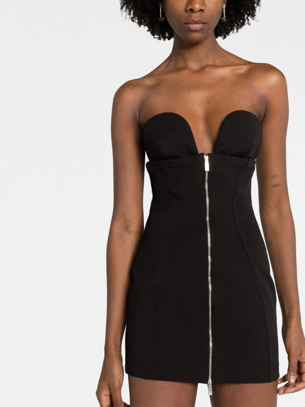 ABLOHLAND CREPE JER MINI DRES BLACK NO COLOR