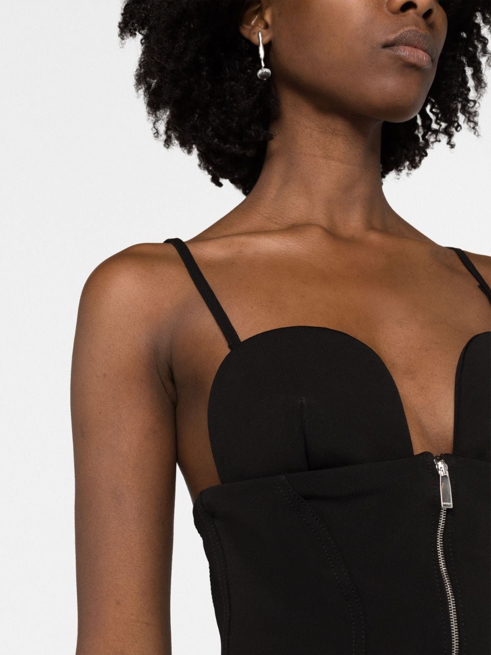 ABLOHLAND CREPE JER MINI DRES BLACK NO COLOR