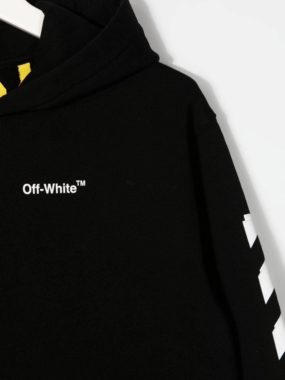 RUBBER ARROW HOODIE BLACK WHITE