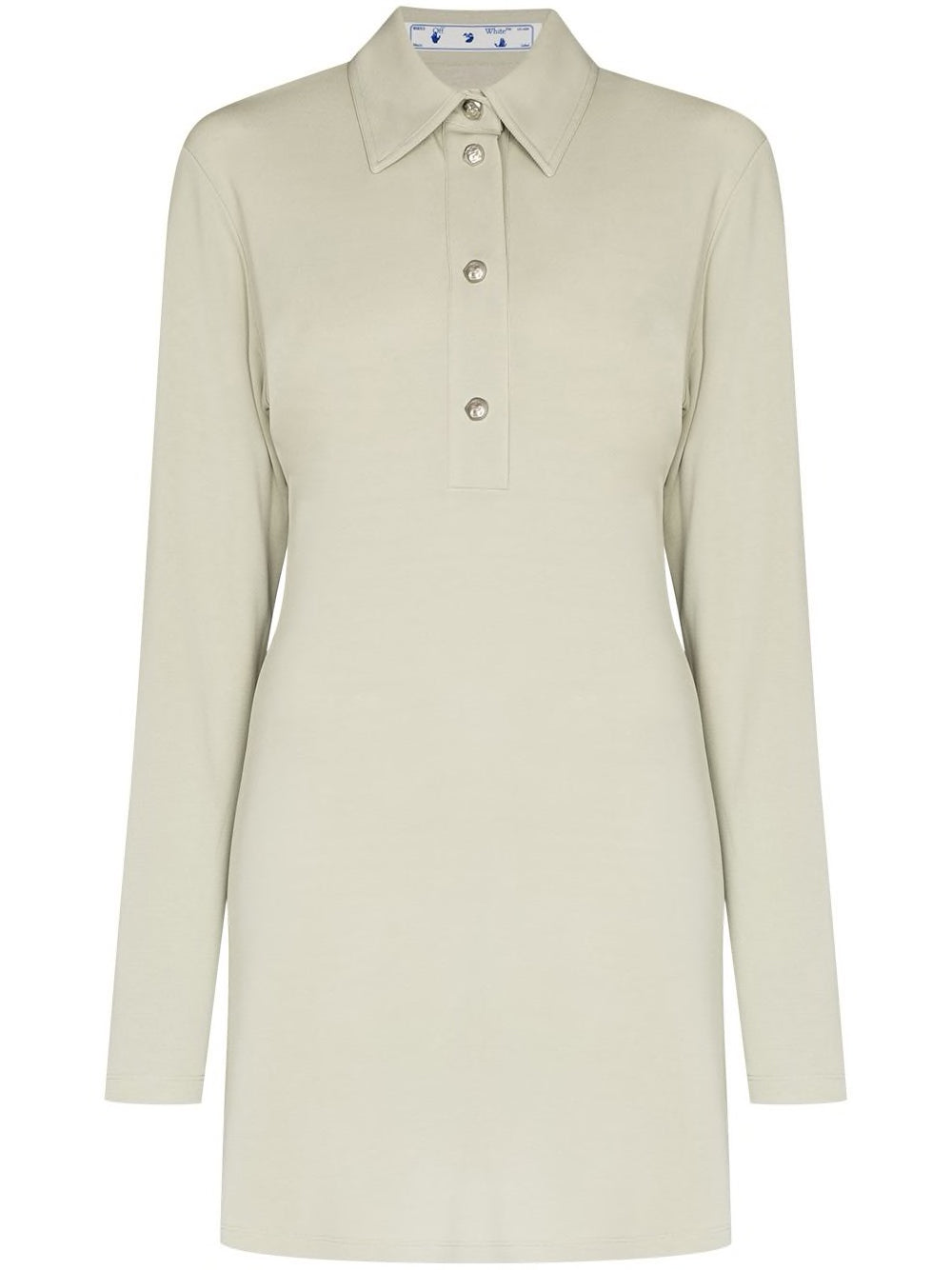 JERSEY L/S SHORT SHIRT DRESS LIGHT GREY NO COLOR